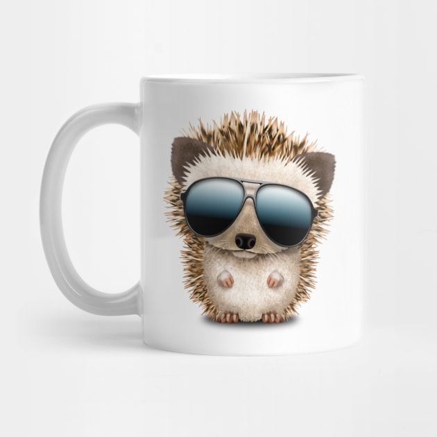 Baby Hedgehog Wearing Sunglasses by jeffbartels